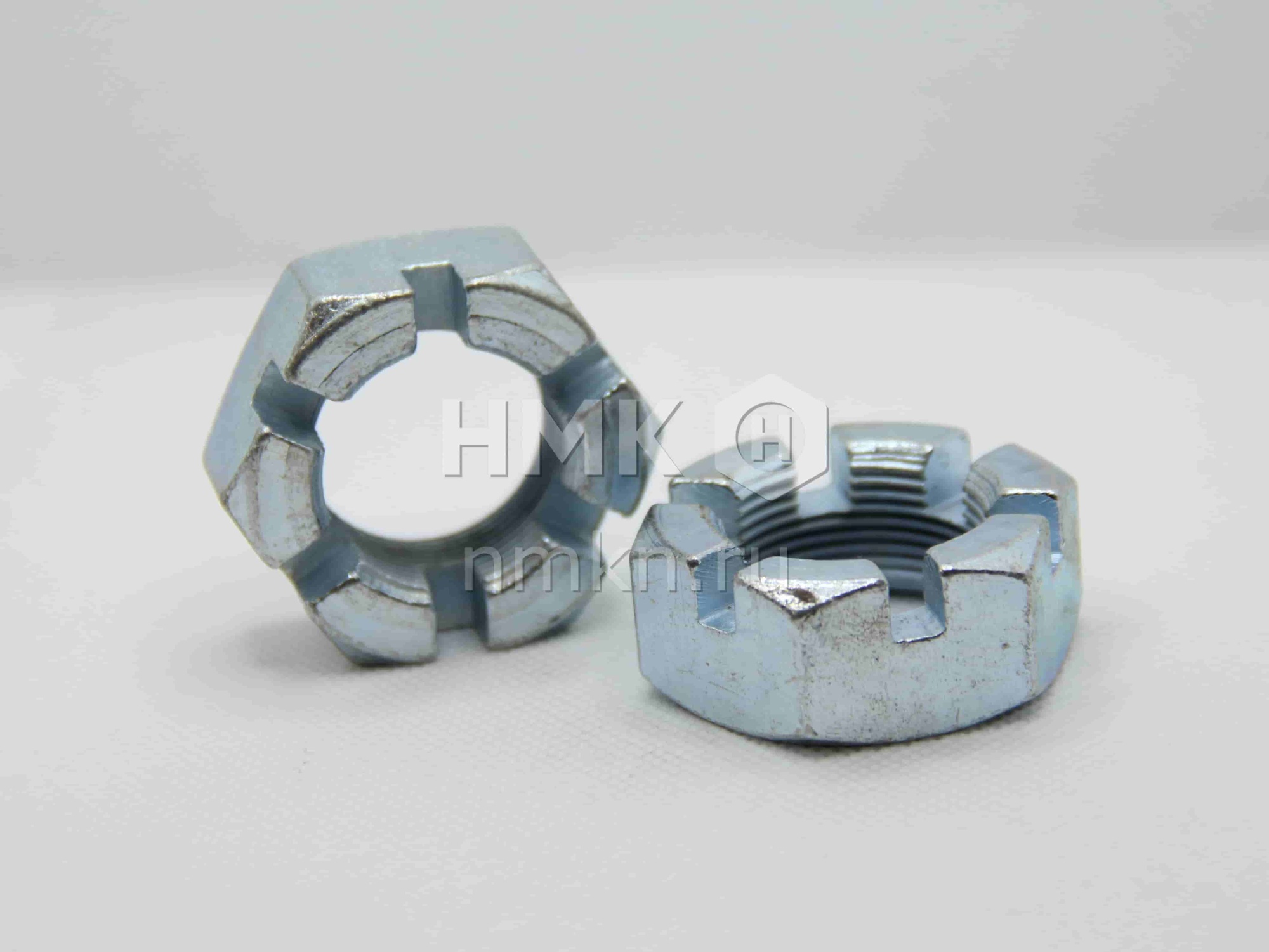 гайка корончатая/прорезная гост 5919 м27х1,5 цинк в интернет-магазине НМК